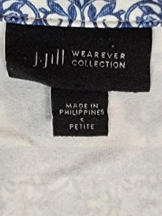 J.Jill Wearever Collection Blue White Sleeveless A-line Beach Dress Pockets - SP - Picture 8 of 9